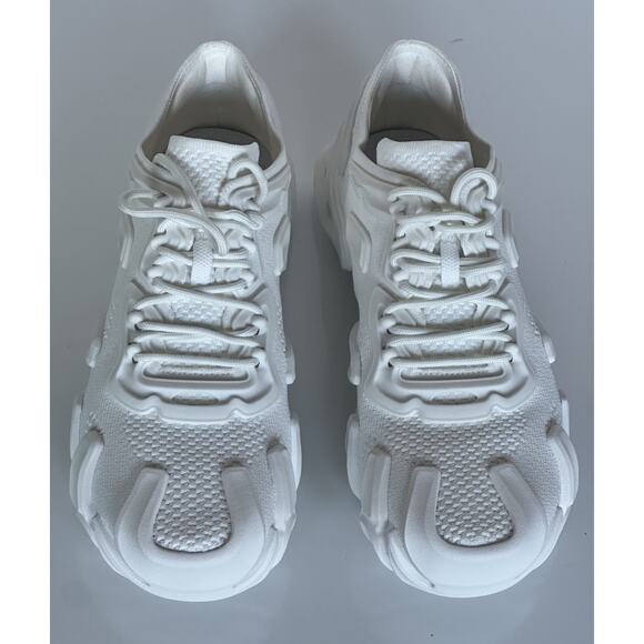 Bottega Veneta Men\'s Tech Knit White Flex Sneakers 11 US (44 Eu) 788808 NIB $890